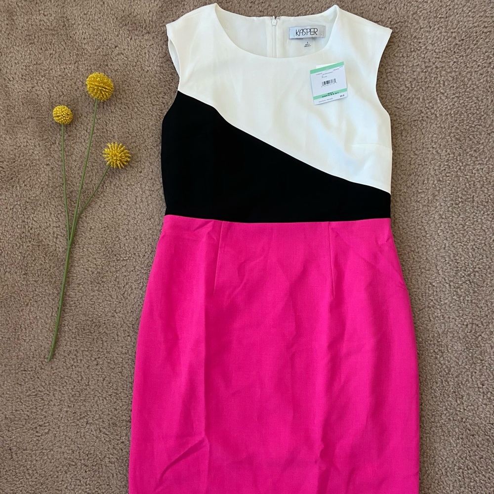 NWT pink and black dress